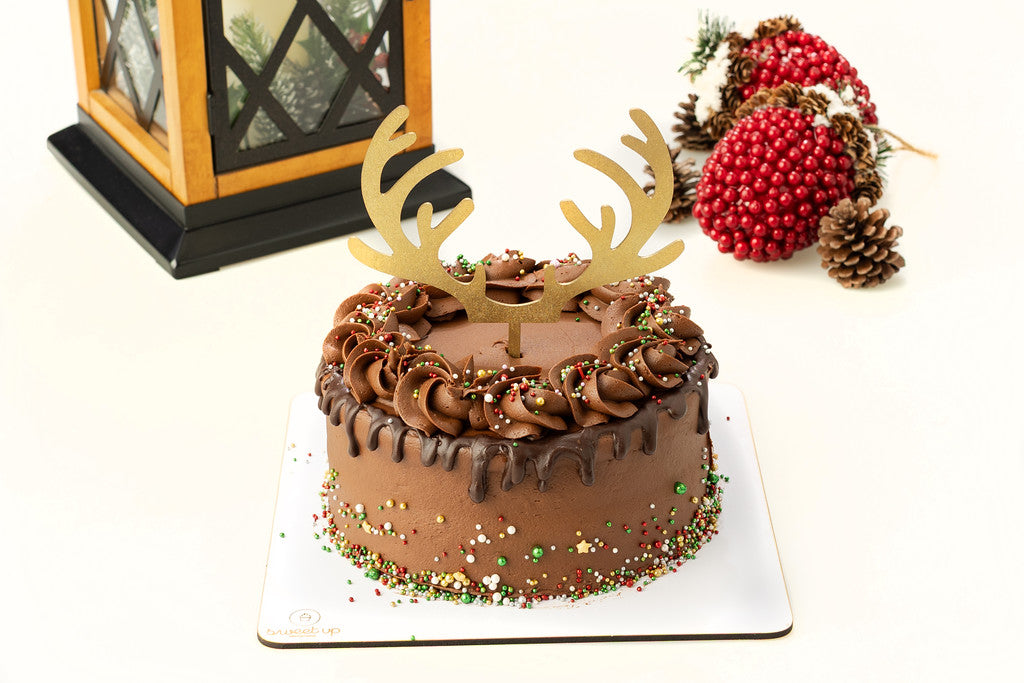 Pastel Navideño Triple Chocolate