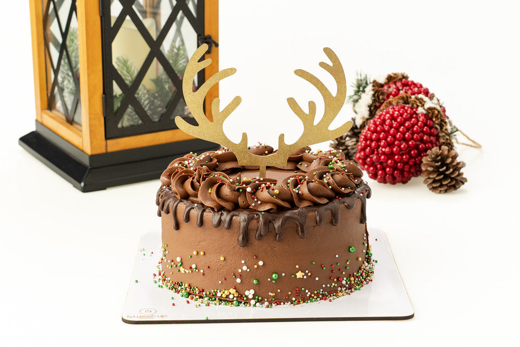 Pastel Navideño Triple Chocolate