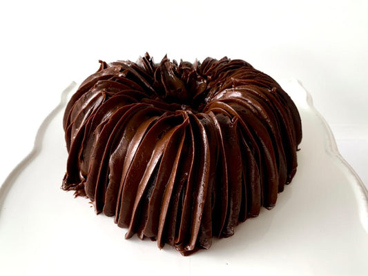 Pastel corazón de chocolate